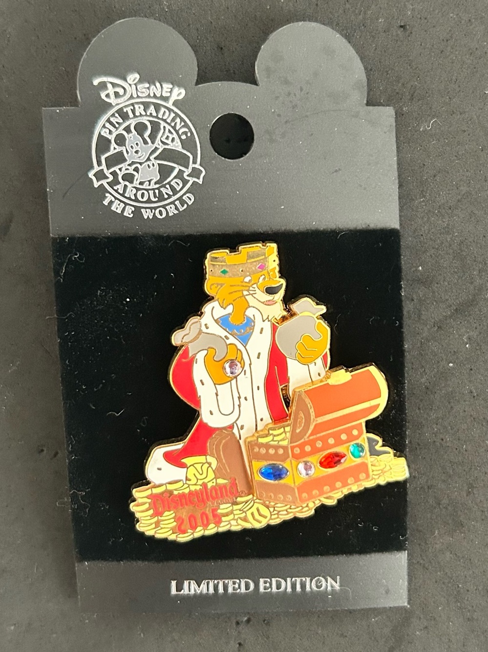 DISNEY PIN PRINCE JOHN ROBIN HOOD VILLAIN DISNEYLAND 2005 LE 1500